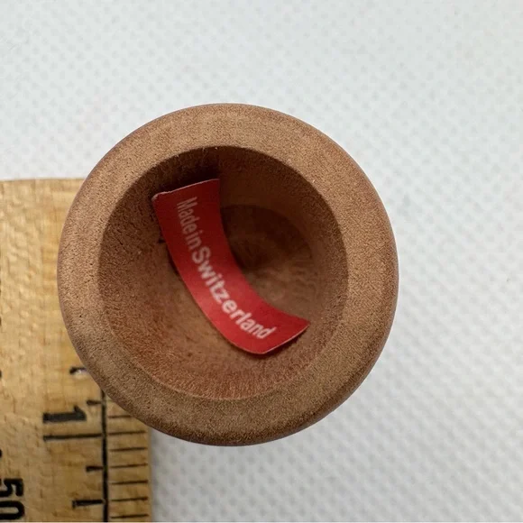 Vintage Wooden Hand Painted Folk Art Strawberry Sewing Thimble Switzerland - Picture 6 of 10